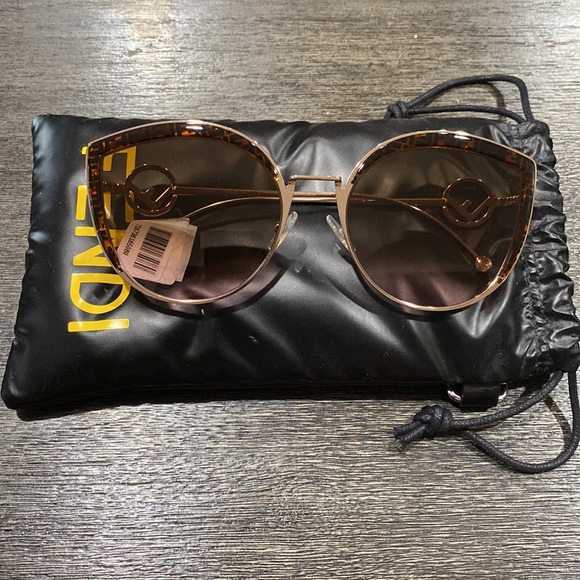 Fendi 58mm Metal Butterfly Sunglasses - Picture 7 of 7